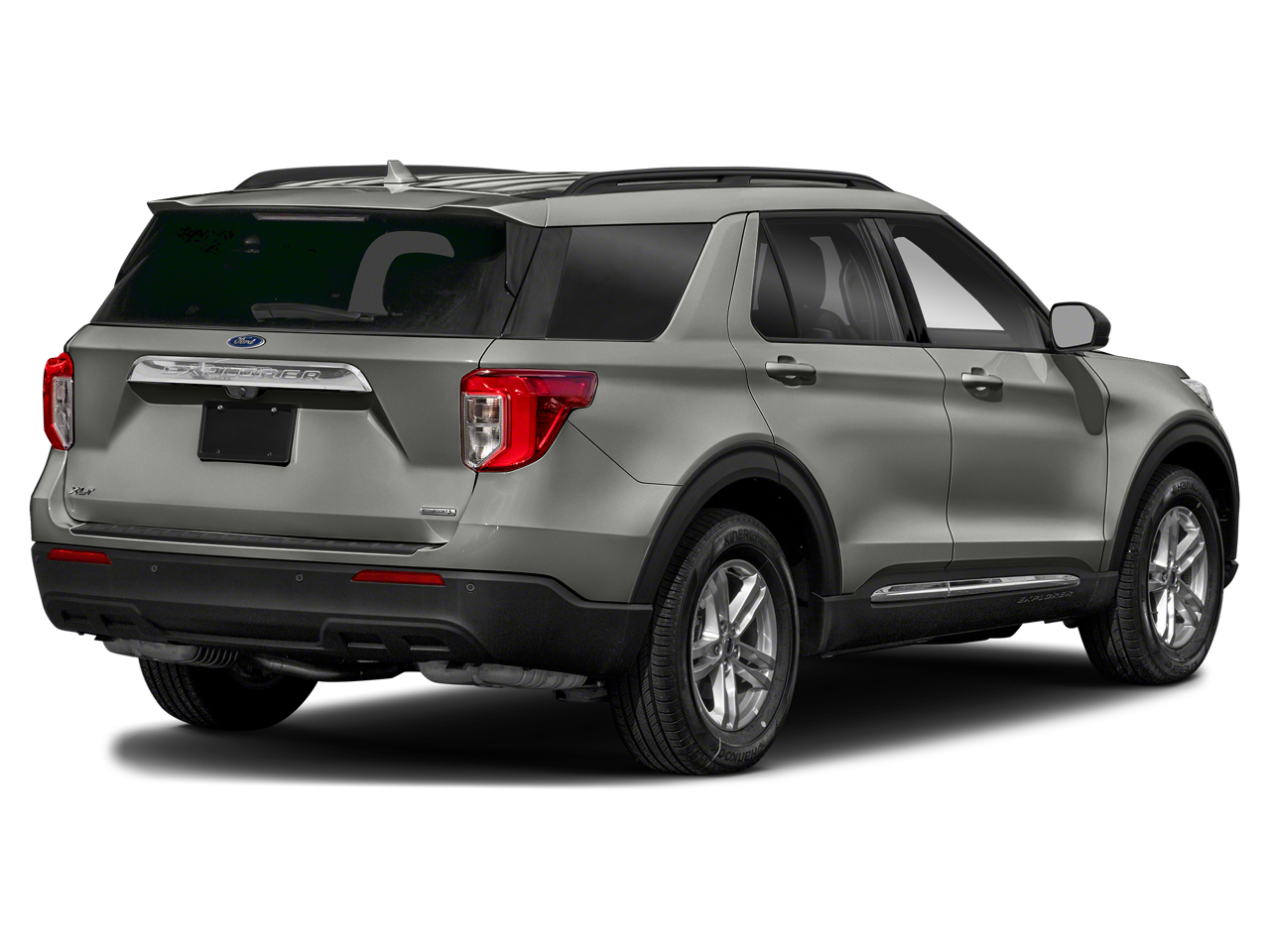2020 Ford Explorer — rear three-quarter view