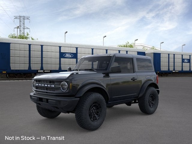 2026 Ford Bronco Base in Shadow Black — front three-quarter view