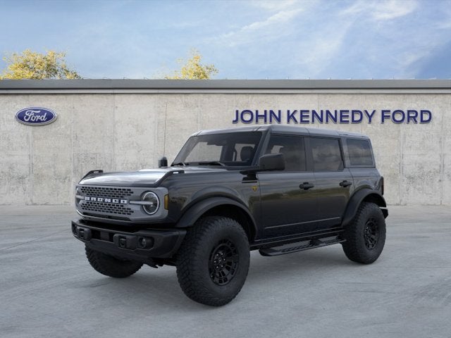 2026 Ford Bronco Badlands in Shadow Black — front three-quarter view
