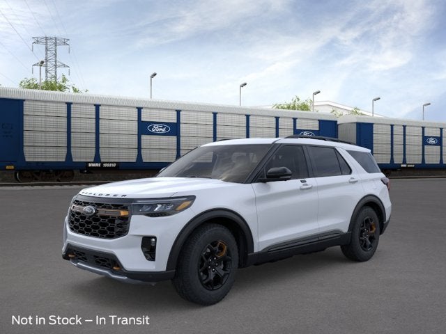 2026 Ford Explorer Tremor in Space White Metallic — front three-quarter view