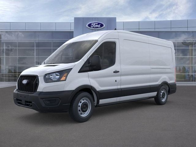 2026 Ford Transit Cargo Van T-250 148 Med Rf 9150 GVWR RWD in Oxford White — front three-quarter view