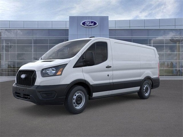 2026 Ford Transit Cargo Van T-250 148 Low Rf 9150 GVWR RWD in Oxford White — front three-quarter view