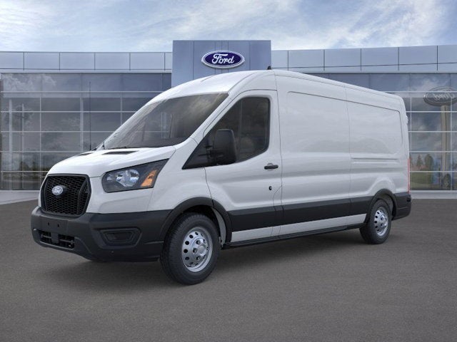2026 Ford Transit Cargo Van T-250 148 Med Rf 9150 GVWR AWD in Oxford White — front three-quarter view