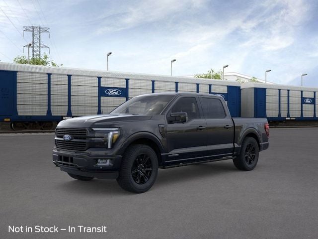 2026 Ford F-150 Platinum in Agate Black Metallic — front three-quarter view
