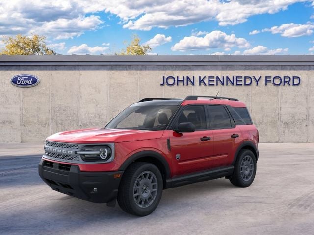 2026 Ford Bronco Sport Big Bend in Ruby Red Metallic Tinted Clearcoat — front three-quarter view