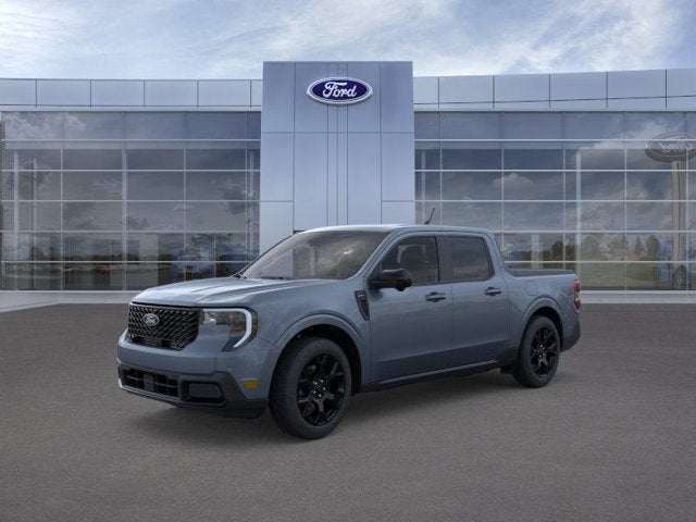 2025 Ford Maverick LARIAT in Azure Gray Metallic Tri-Coat — front three-quarter view