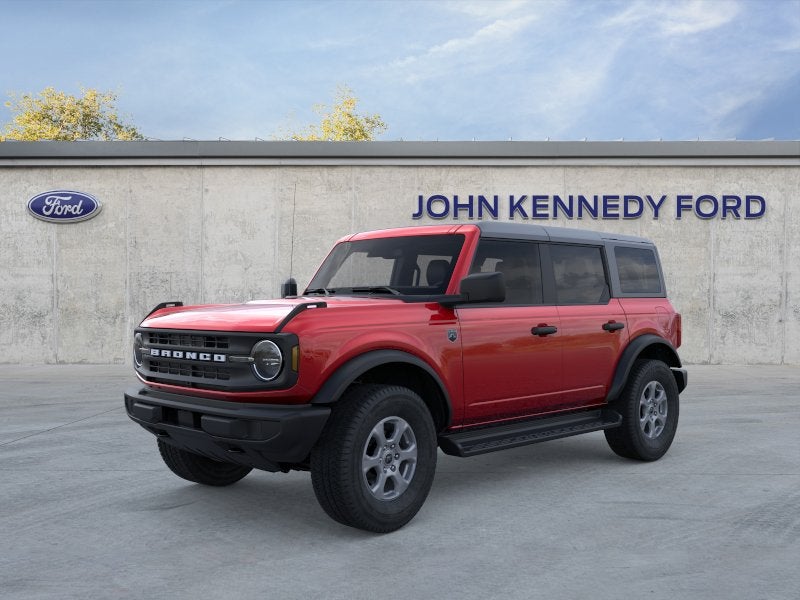 2026 Ford Bronco Big Bend in Ruby Red Metallic — front three-quarter view