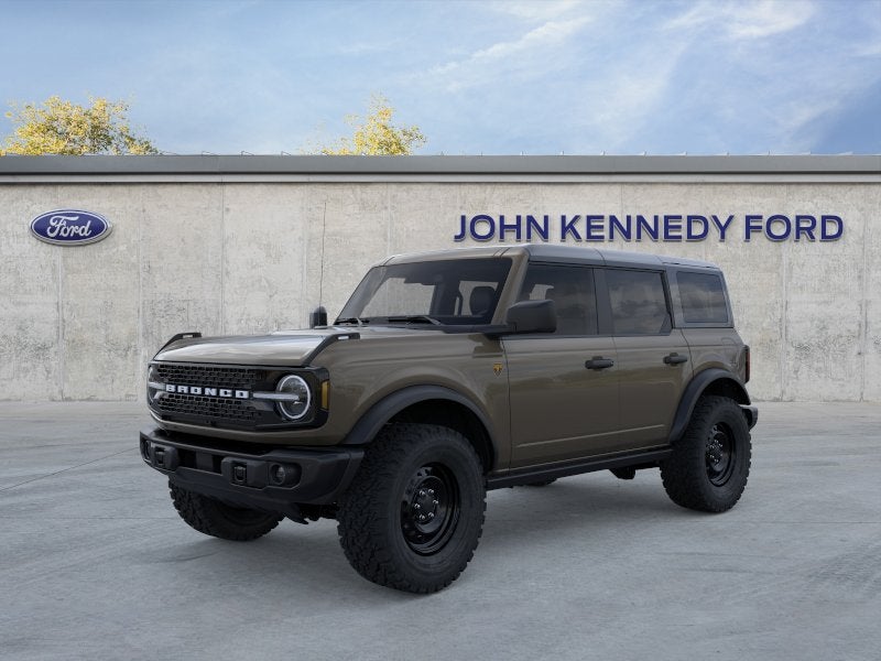 2026 Ford Bronco Badlands in Gray — front three-quarter view