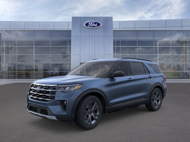 2026 Ford Explorer Active w/200A Pkg in Vapor Blue — front three-quarter view
