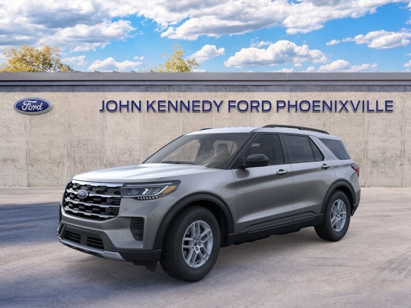 2026 Ford Explorer Active w/200A Pkg in Carbonized Gray Metallic — front three-quarter view