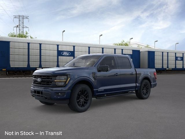 2026 Ford F-150 XLT in Antimatter Blue Metallic — front three-quarter view