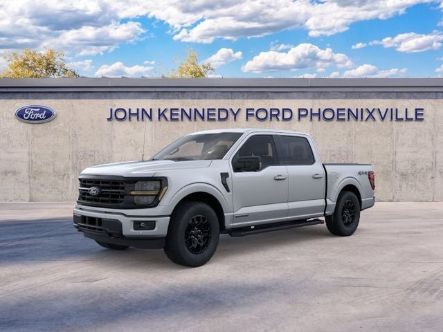 2026 Ford F-150 XLT in Silver Metallic — front three-quarter view