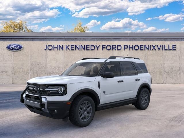2026 Ford Bronco Sport Big Bend in Space White Metallic — front three-quarter view