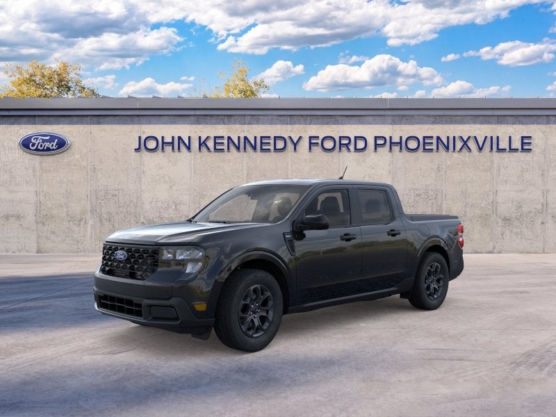 2026 Ford Maverick XLT in Shadow Black — front three-quarter view