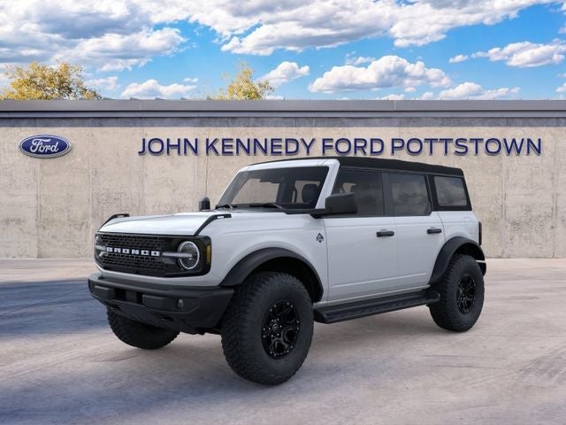 2026 Ford Bronco Outer Banks in Oxford White — front three-quarter view