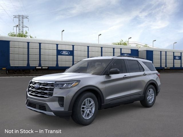 2026 Ford Explorer Active w/200A Pkg 4WD in Carbonized Gray Metallic — front three-quarter view