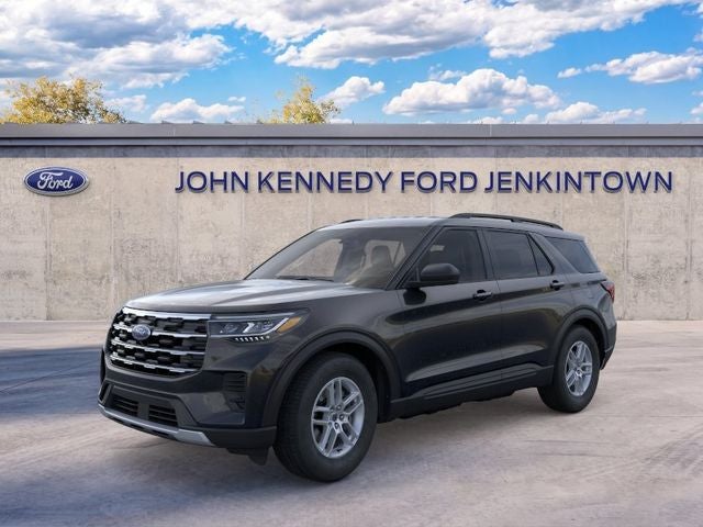 2026 Ford Explorer Active in Black Metallic — front three-quarter view