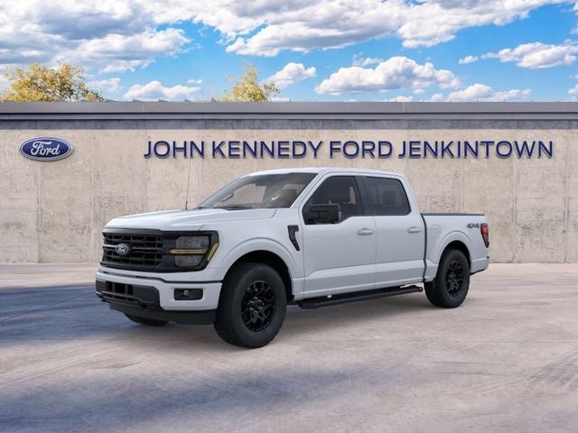 2026 Ford F-150 XLT in Oxford White — front three-quarter view