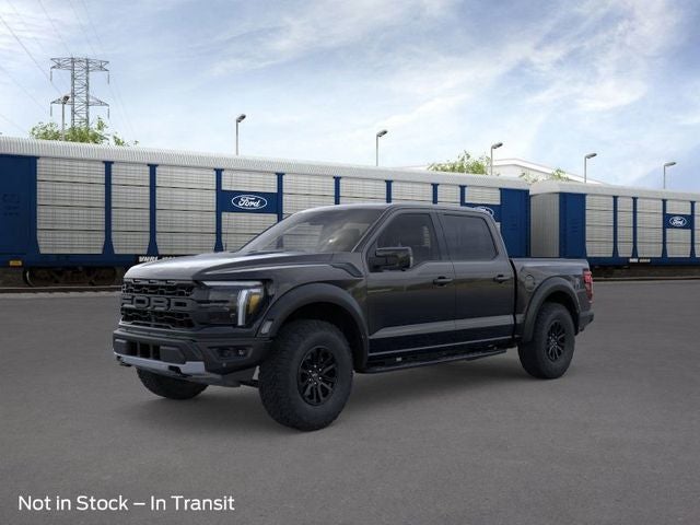 2025 Ford F-150 Raptor in Black Metallic — front three-quarter view
