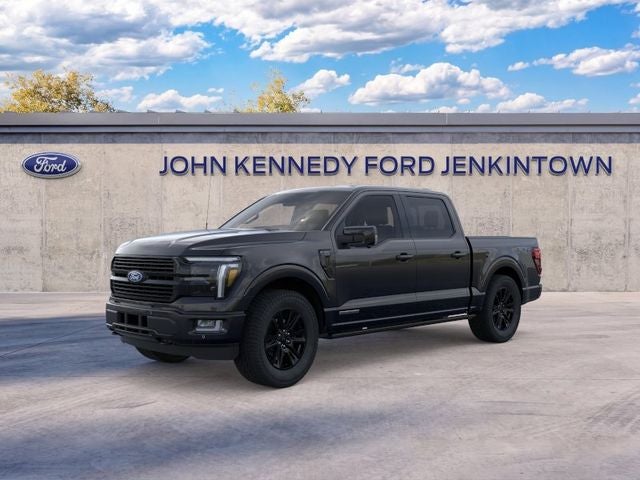 2026 Ford F-150 Platinum in Agate Black Metallic — front three-quarter view