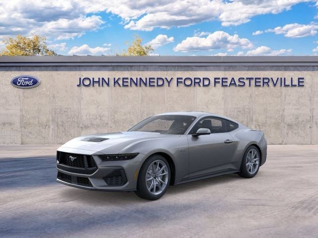 2026 Ford Mustang GT Premium in Carbonized Gray Metallic — front three-quarter view