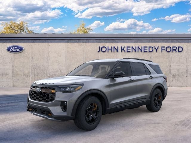 2026 Ford Explorer Tremor in Carbonized Gray Metallic — front three-quarter view