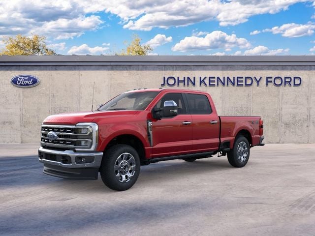 2026 Ford F-250 Lariat Pickup in Ruby Red Metallic — front three-quarter view