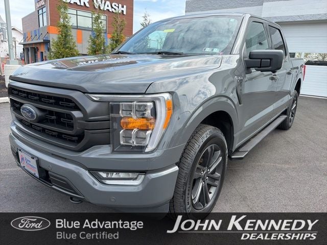 2021 Ford F-150 XLT in Lead Foot — front three-quarter view