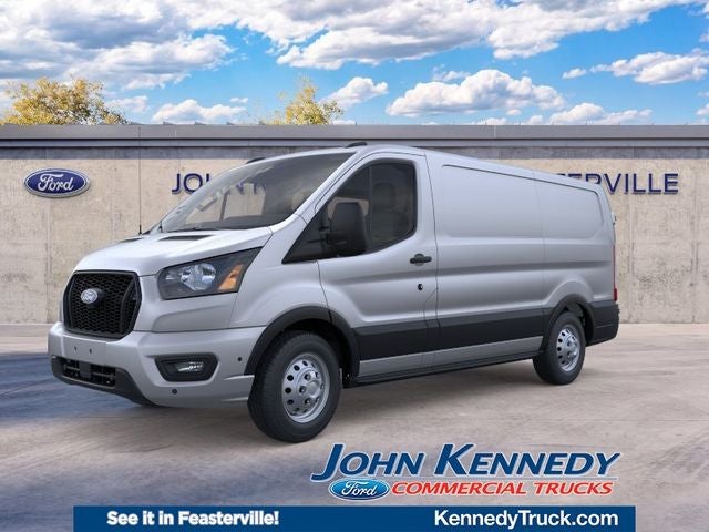 2026 Ford Transit-150 Base Commercial in Ingot Silver Metallic — front three-quarter view