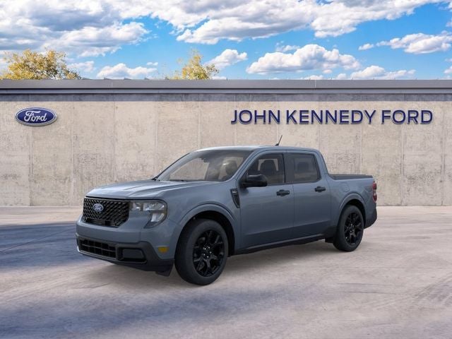 2026 Ford Maverick XLT in Azure Gray Metallic Tri-Coat — front three-quarter view