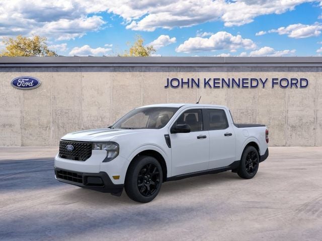 2026 Ford Maverick XLT in Space White Metallic — front three-quarter view