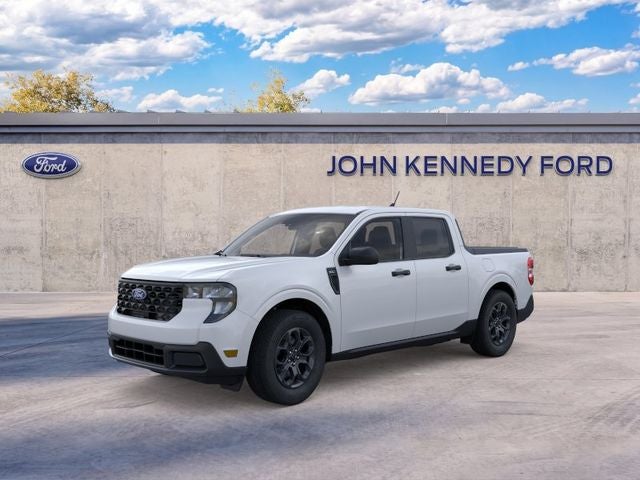 2026 Ford Maverick XLT in Oxford White — front three-quarter view