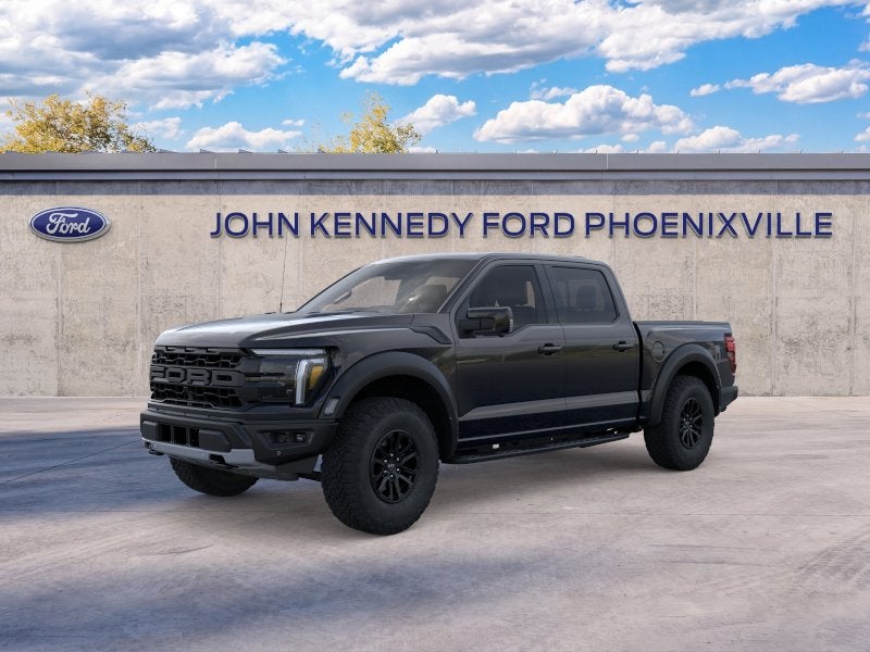 2026 Ford F-150 Raptor in Agate Black Metallic — front three-quarter view