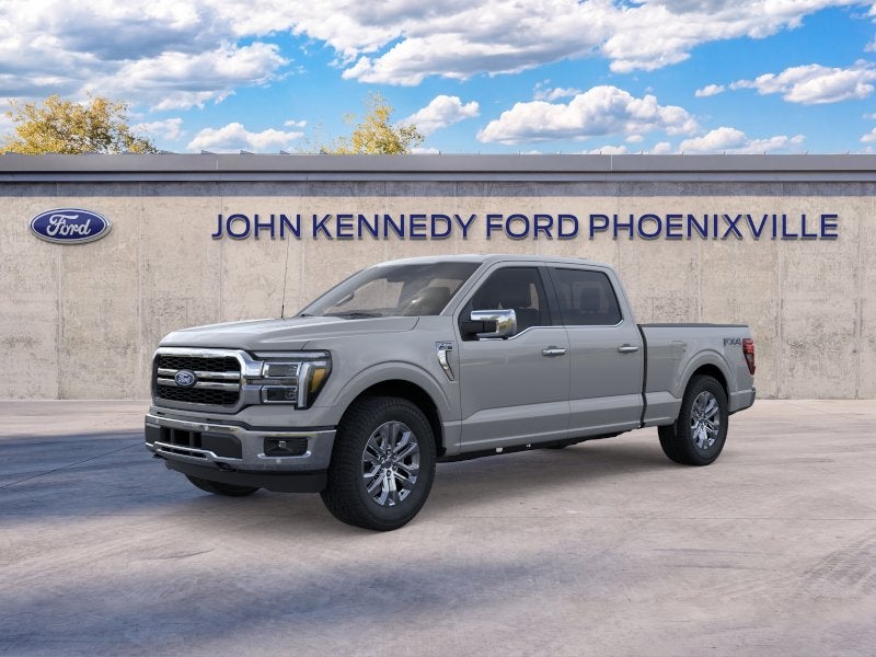 2026 Ford F-150 Lariat in Avalanche — front three-quarter view