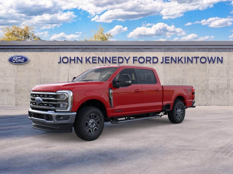2026 Ford Super Duty F-250 Lariat in Race Red — front three-quarter view