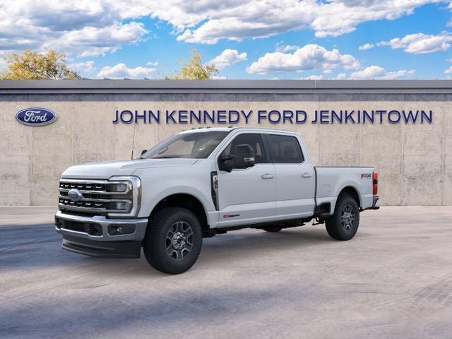 2026 Ford Super Duty F-350 Lariat in Oxford White — front three-quarter view