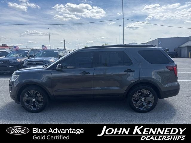 2018 Ford Explorer — rear three-quarter view