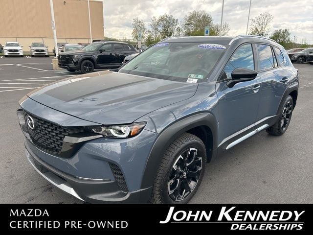 2025 Mazda Mazda CX-50 2.5 Turbo Meridian Edition in Gray Metallic — front three-quarter view