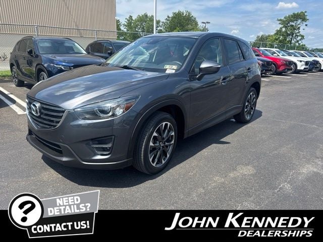 2016 Mazda Mazda CX-5 Grand Touring in Meteor Gray Mica — front three-quarter view