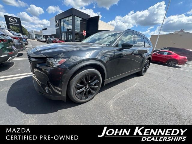 2025 Mazda Mazda CX-90 3.3 Turbo Premium in Jet Black — front three-quarter view