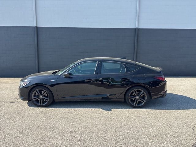 2023 Acura Integra A-Spec Package in Majestic Black Pearl — front three-quarter view