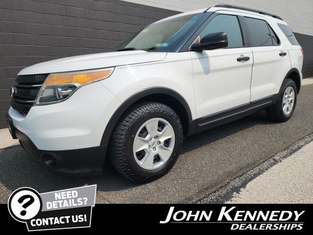 2014 Ford Explorer Base in Oxford White — front three-quarter view