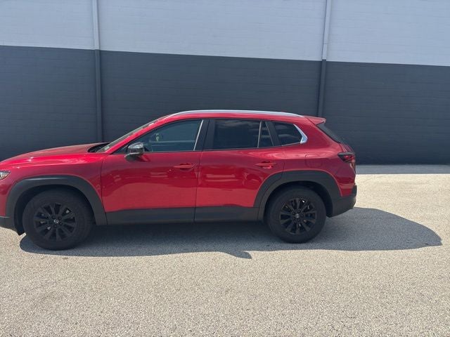 2025 Mazda Mazda CX-50 2.5 S Premium Package in Soul Red Crystal Metallic — front three-quarter view
